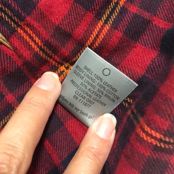 L.A.M.B. Leather Military/ Moto Jacket dark Navy - Picture 5 of 8